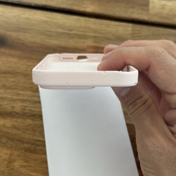 OEM Authentic Apple Silicone Case with MagSafe for iPhone 14 Pro Chalk Pink READ - Picture 12 of 12